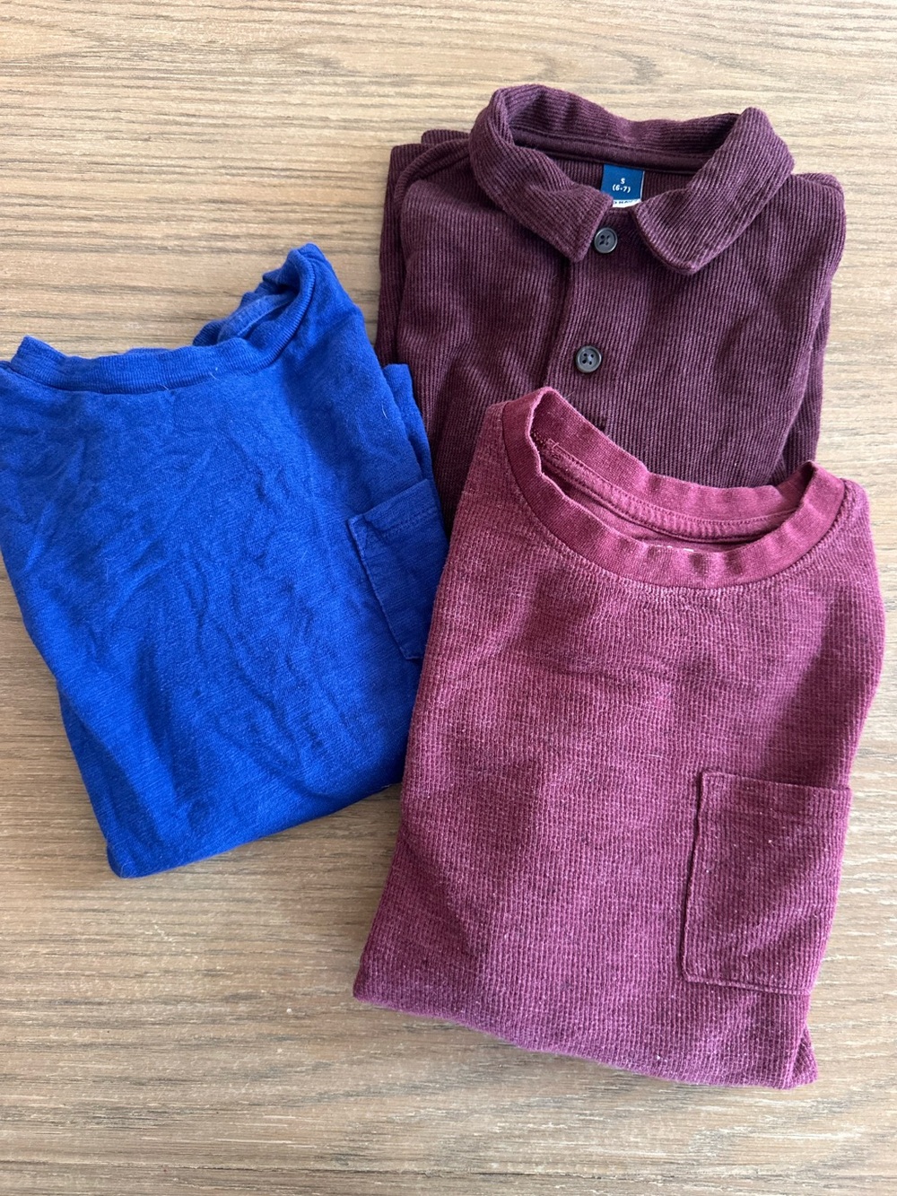 Boys size 6-7 long sleeve shirt bundle gap old navy cat & jack 3 piece
